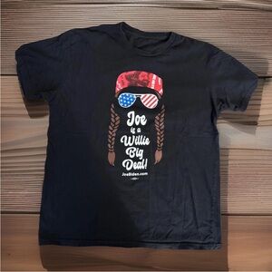 Joe Biden Willie Nelson 2020 Campaign Tee “Willie Big Deal” Black L